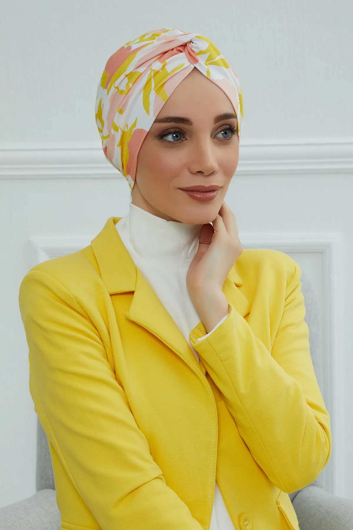 Maharajah Style Instant Turban with Various Pattern Options, Flexible Patterned Turban Bonnet Head Wrap made from Soft Cotton,B-4YD