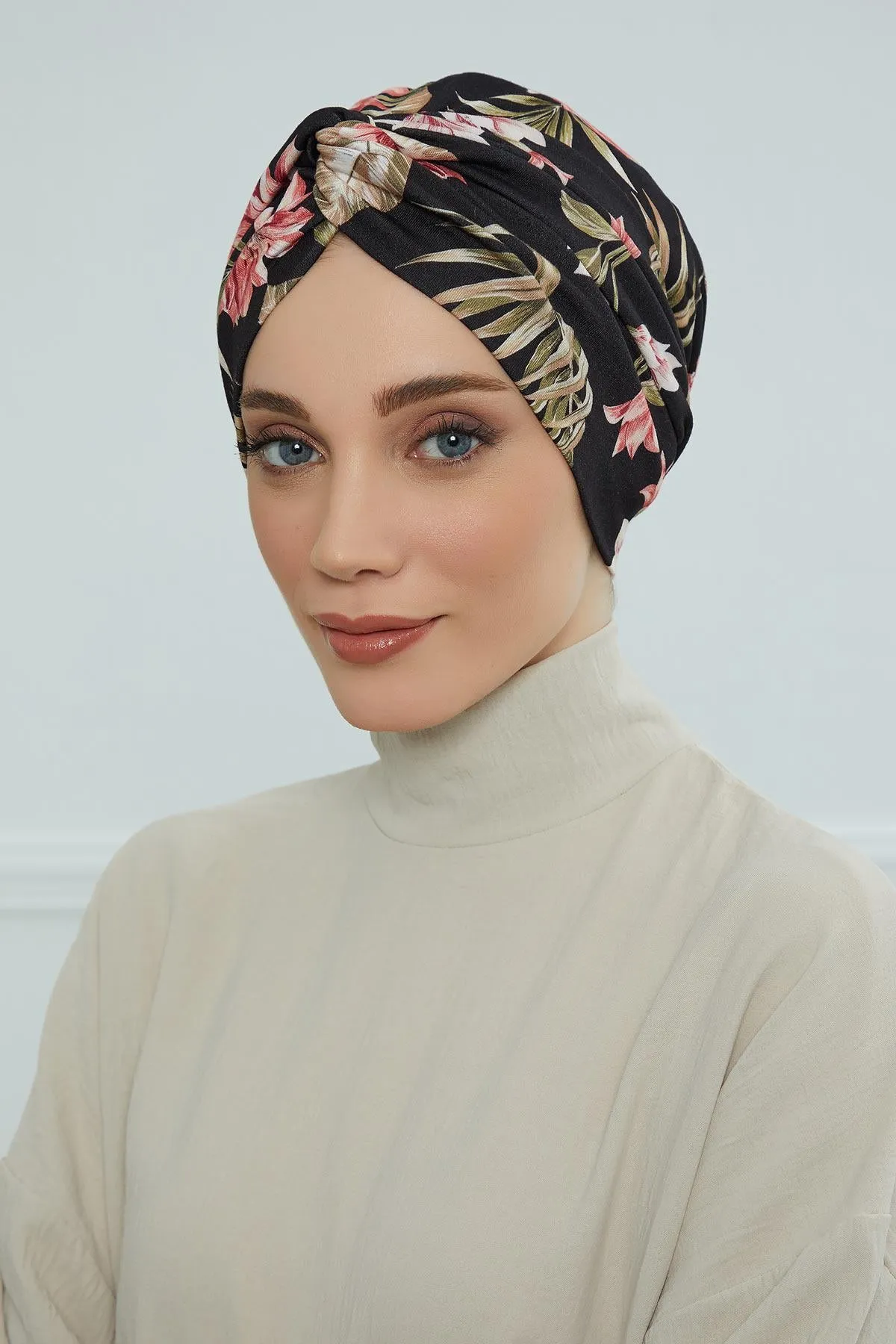 Maharajah Style Instant Turban with Various Pattern Options, Flexible Patterned Turban Bonnet Head Wrap made from Soft Cotton,B-4YD