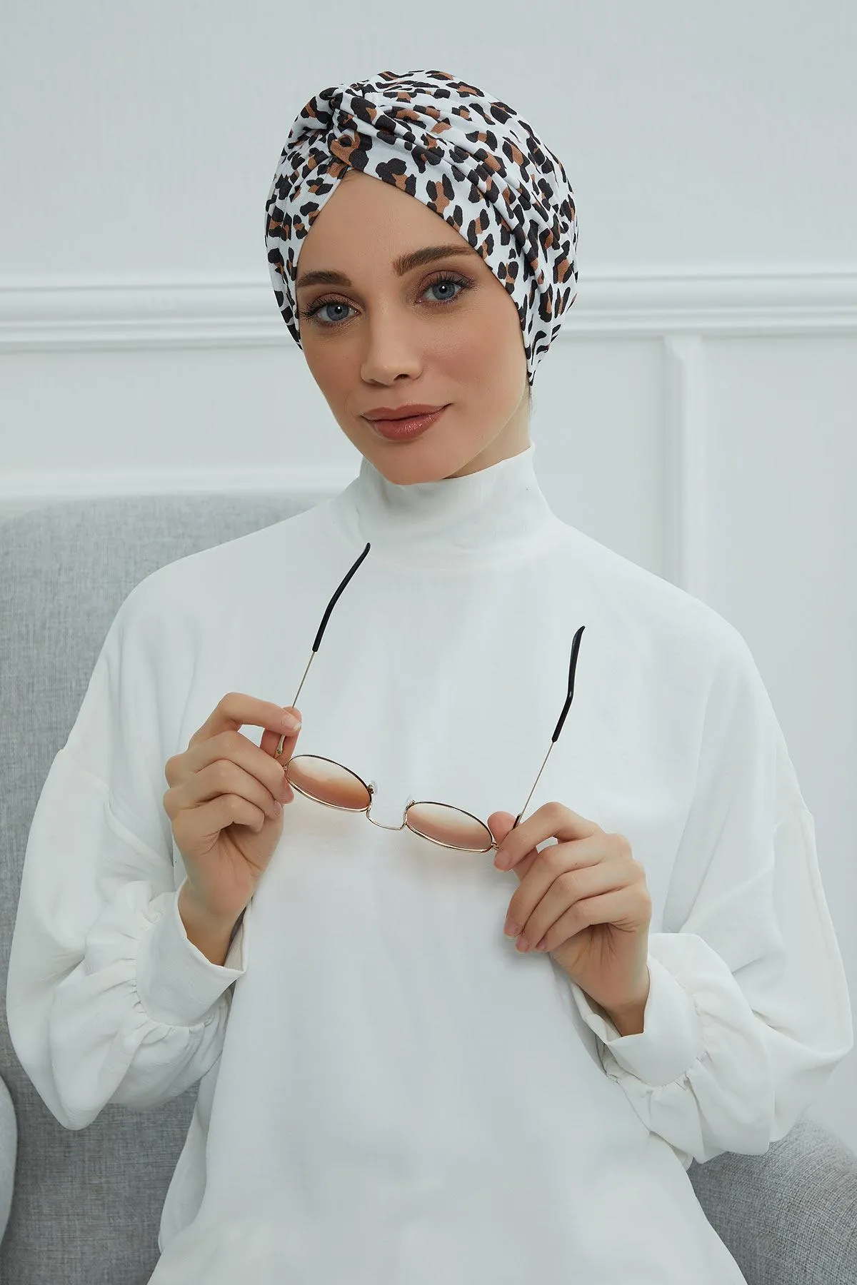 Maharajah Style Instant Turban with Various Pattern Options, Flexible Patterned Turban Bonnet Head Wrap made from Soft Cotton,B-4YD