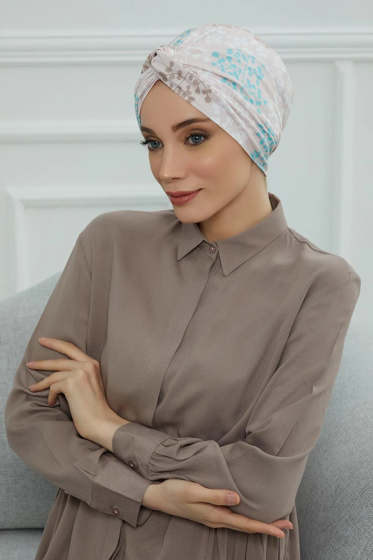 Maharajah Style Instant Turban with Various Pattern Options, Flexible Patterned Turban Bonnet Head Wrap made from Soft Cotton,B-4YD