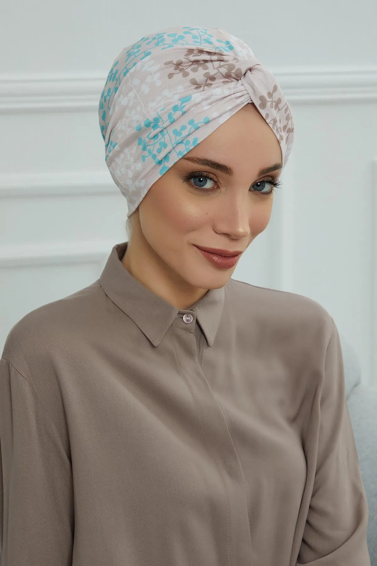 Maharajah Style Instant Turban with Various Pattern Options, Flexible Patterned Turban Bonnet Head Wrap made from Soft Cotton,B-4YD