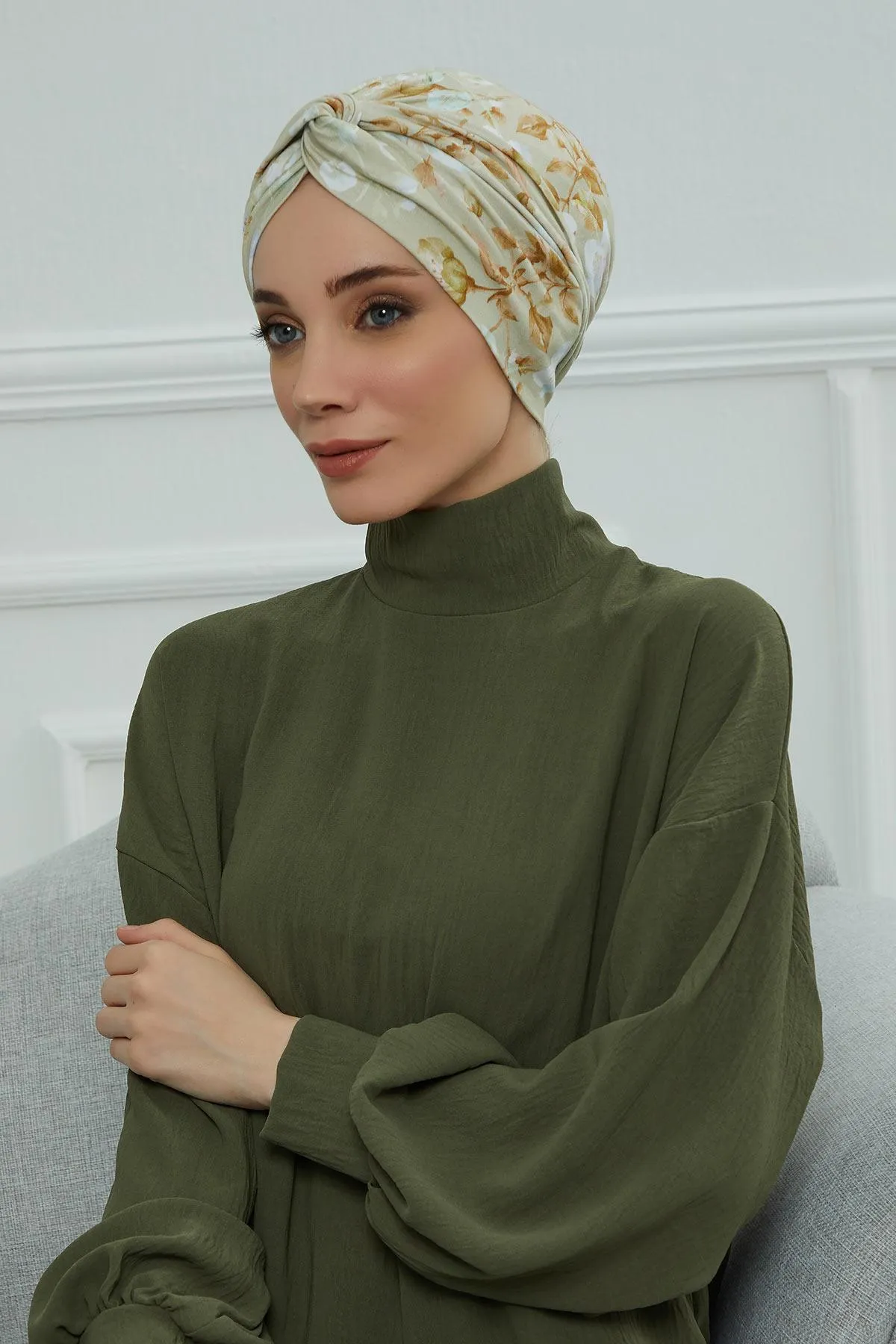 Maharajah Style Instant Turban with Various Pattern Options, Flexible Patterned Turban Bonnet Head Wrap made from Soft Cotton,B-4YD
