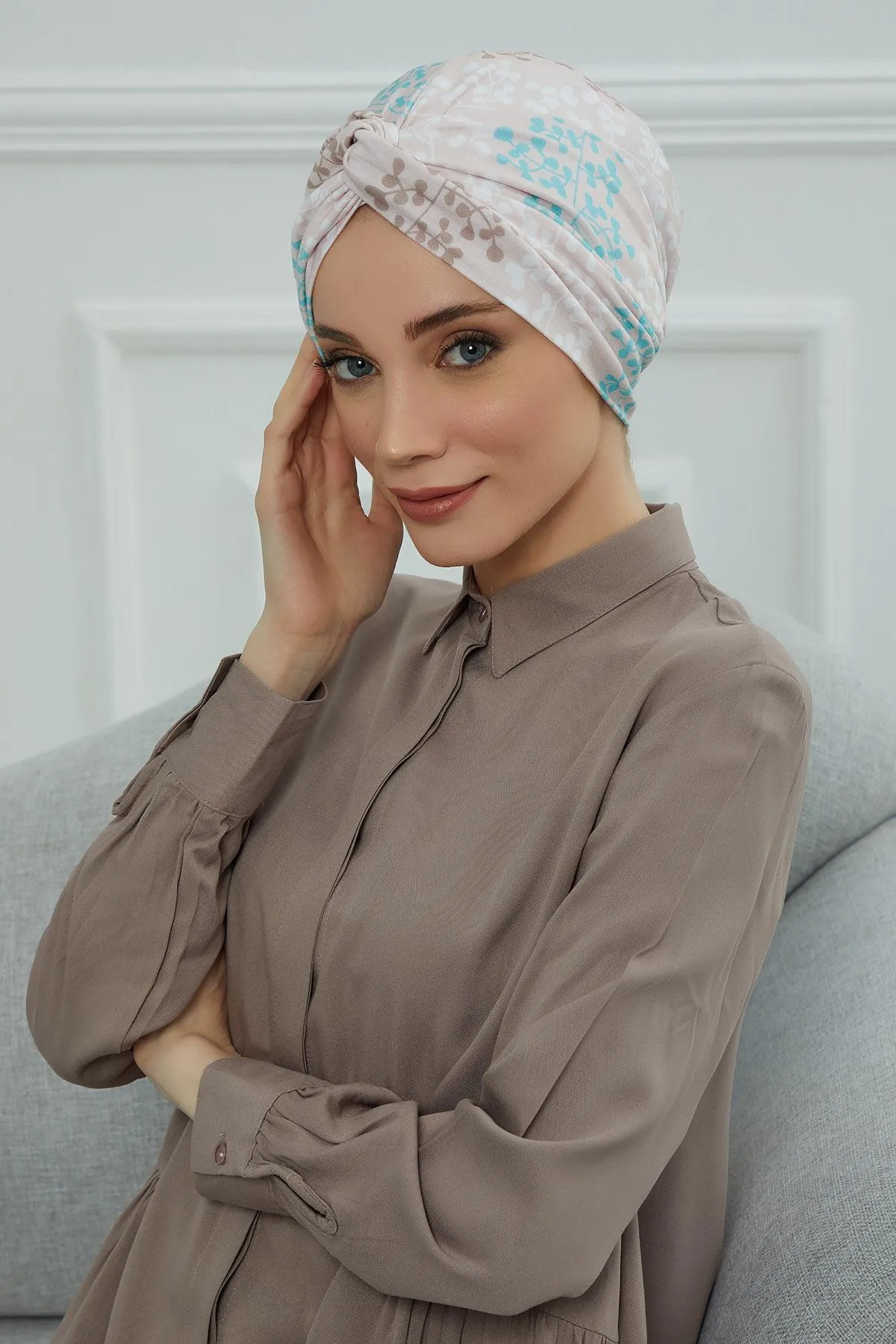 Maharajah Style Instant Turban with Various Pattern Options, Flexible Patterned Turban Bonnet Head Wrap made from Soft Cotton,B-4YD