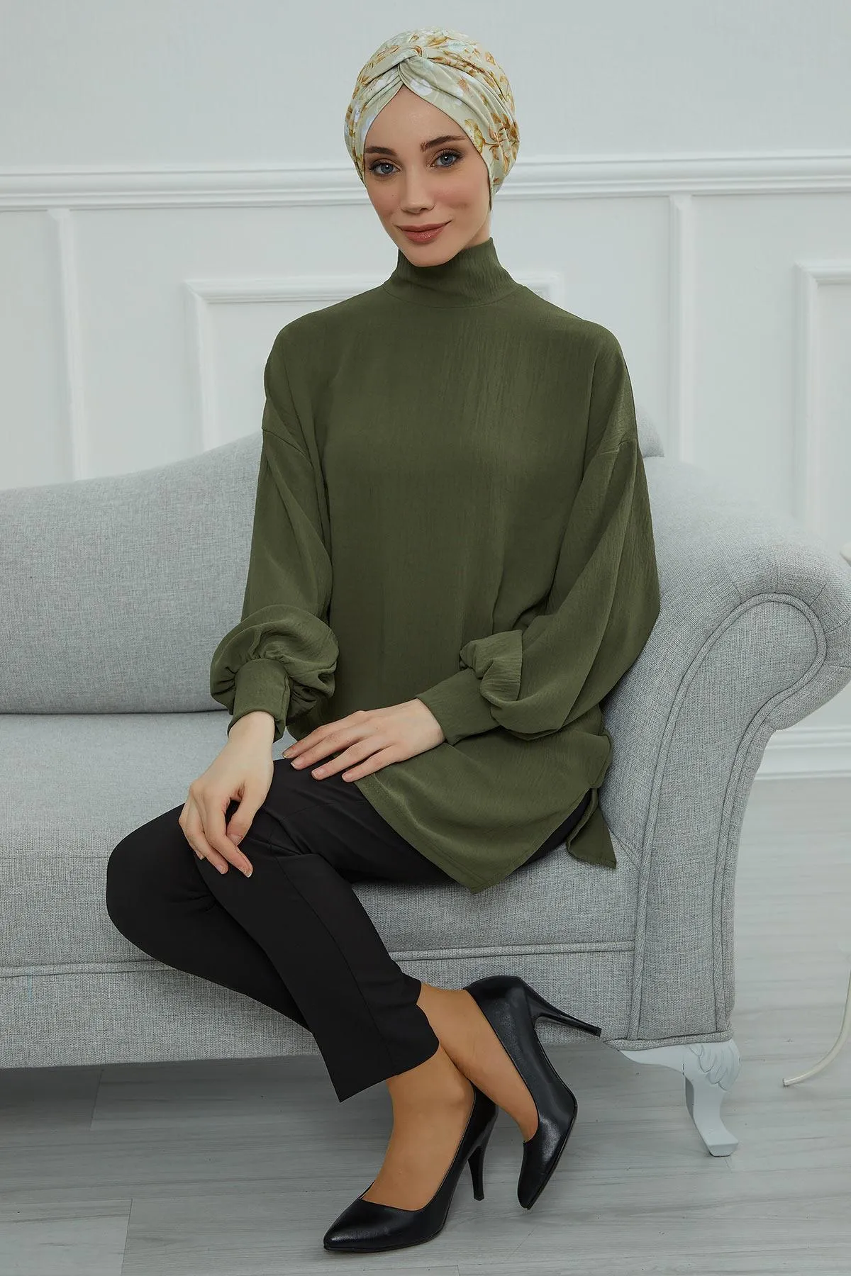 Maharajah Style Instant Turban with Various Pattern Options, Flexible Patterned Turban Bonnet Head Wrap made from Soft Cotton,B-4YD