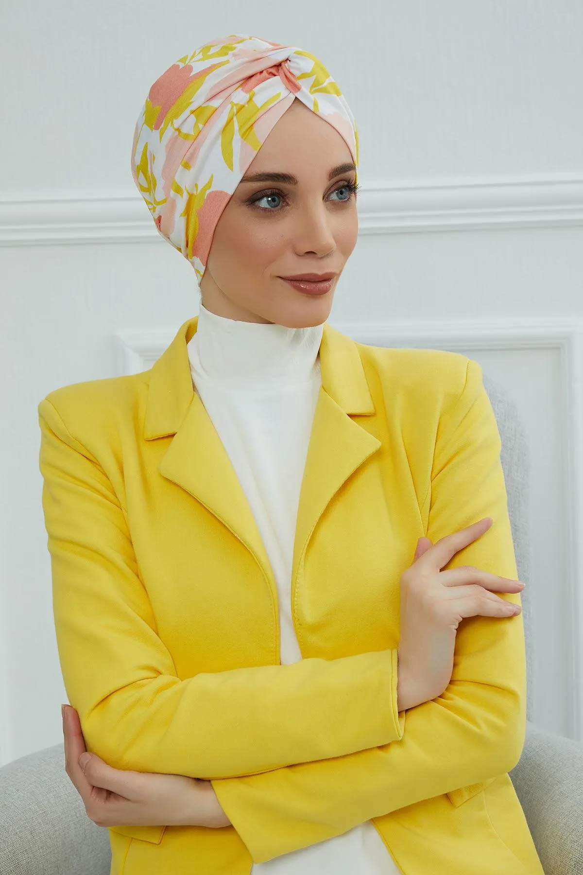 Maharajah Style Instant Turban with Various Pattern Options, Flexible Patterned Turban Bonnet Head Wrap made from Soft Cotton,B-4YD