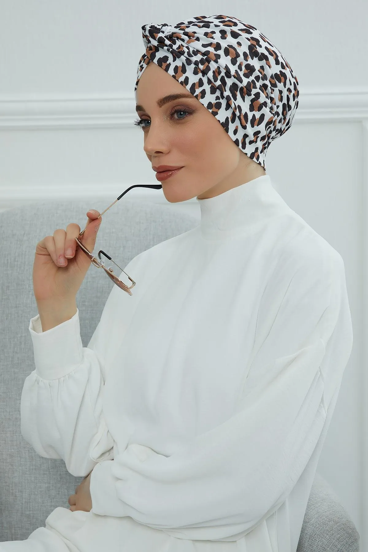 Maharajah Style Instant Turban with Various Pattern Options, Flexible Patterned Turban Bonnet Head Wrap made from Soft Cotton,B-4YD