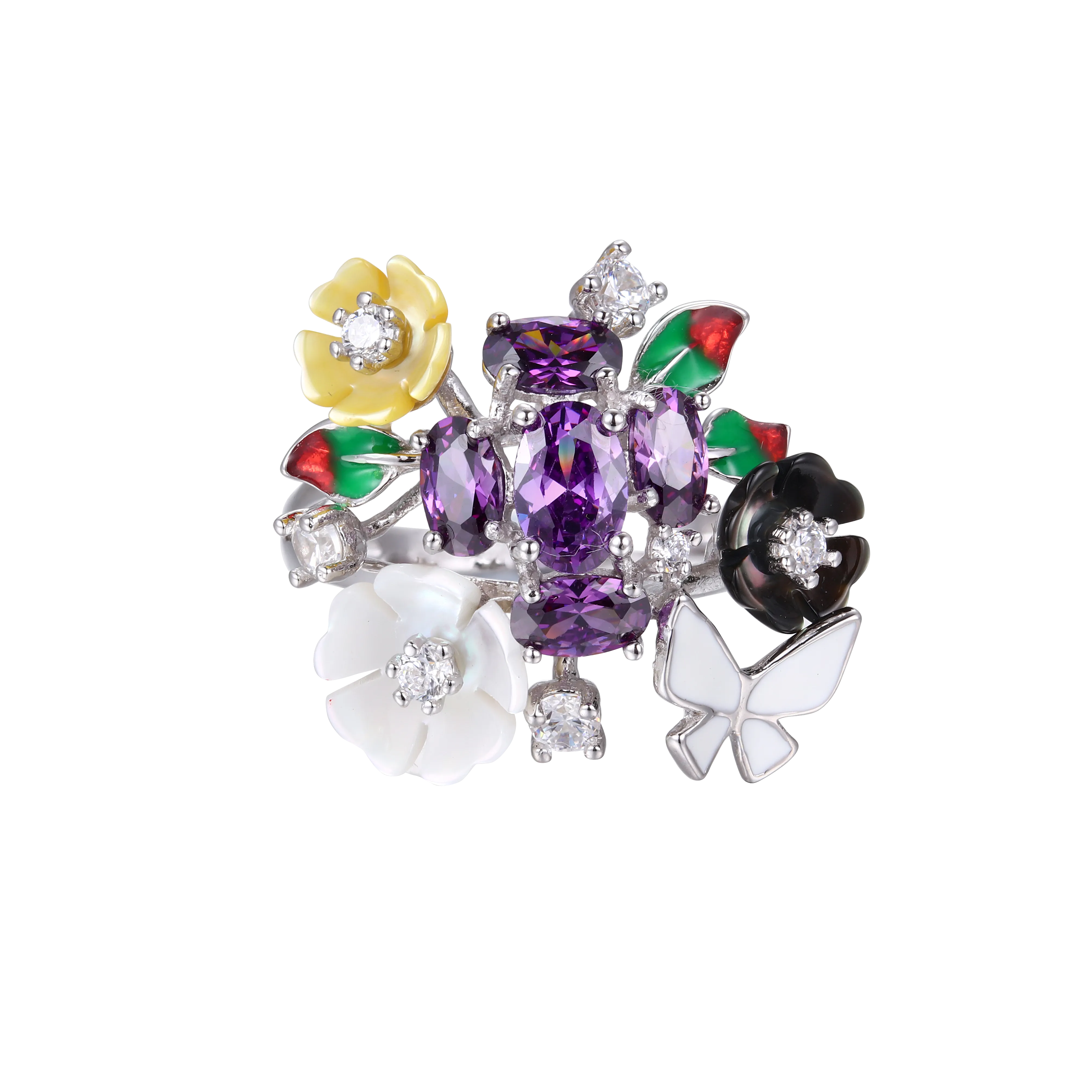 Mauve Full Bloom Ring