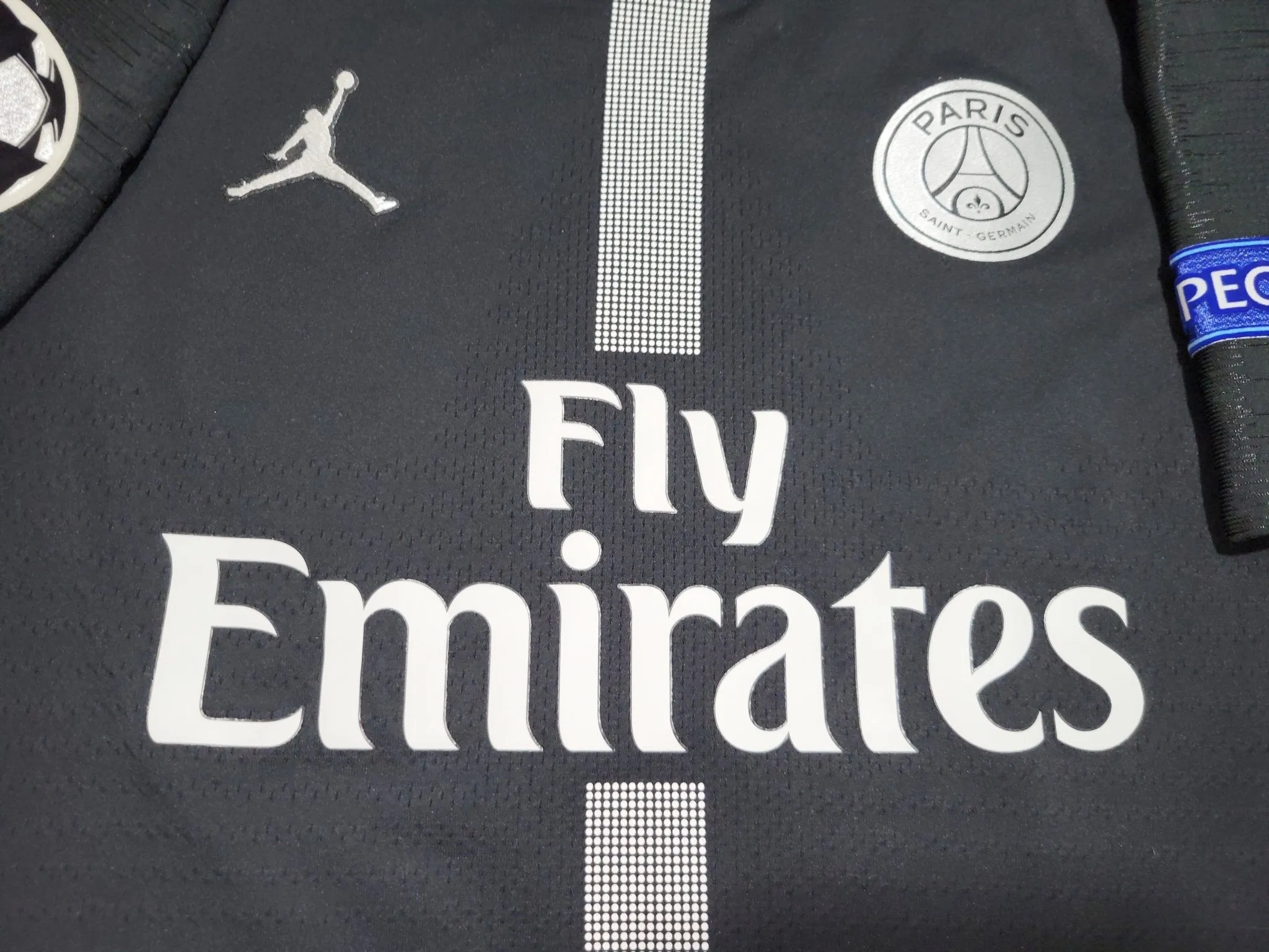 Mbappe Psg Paris Saint Germain Jordan PLAYER ISSUE 2018 2019 Third Soccer Jersey SKU# 918923-012 M