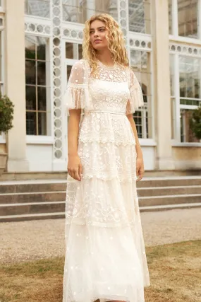 Midsummer Lace Round Neck Gown Midsummer Lace Round Neck Gown