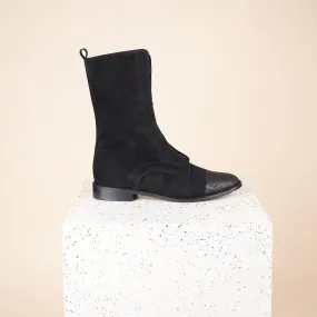 Milano - Black Suede/ Black Twill Milano - Black Suede/ Black Twill