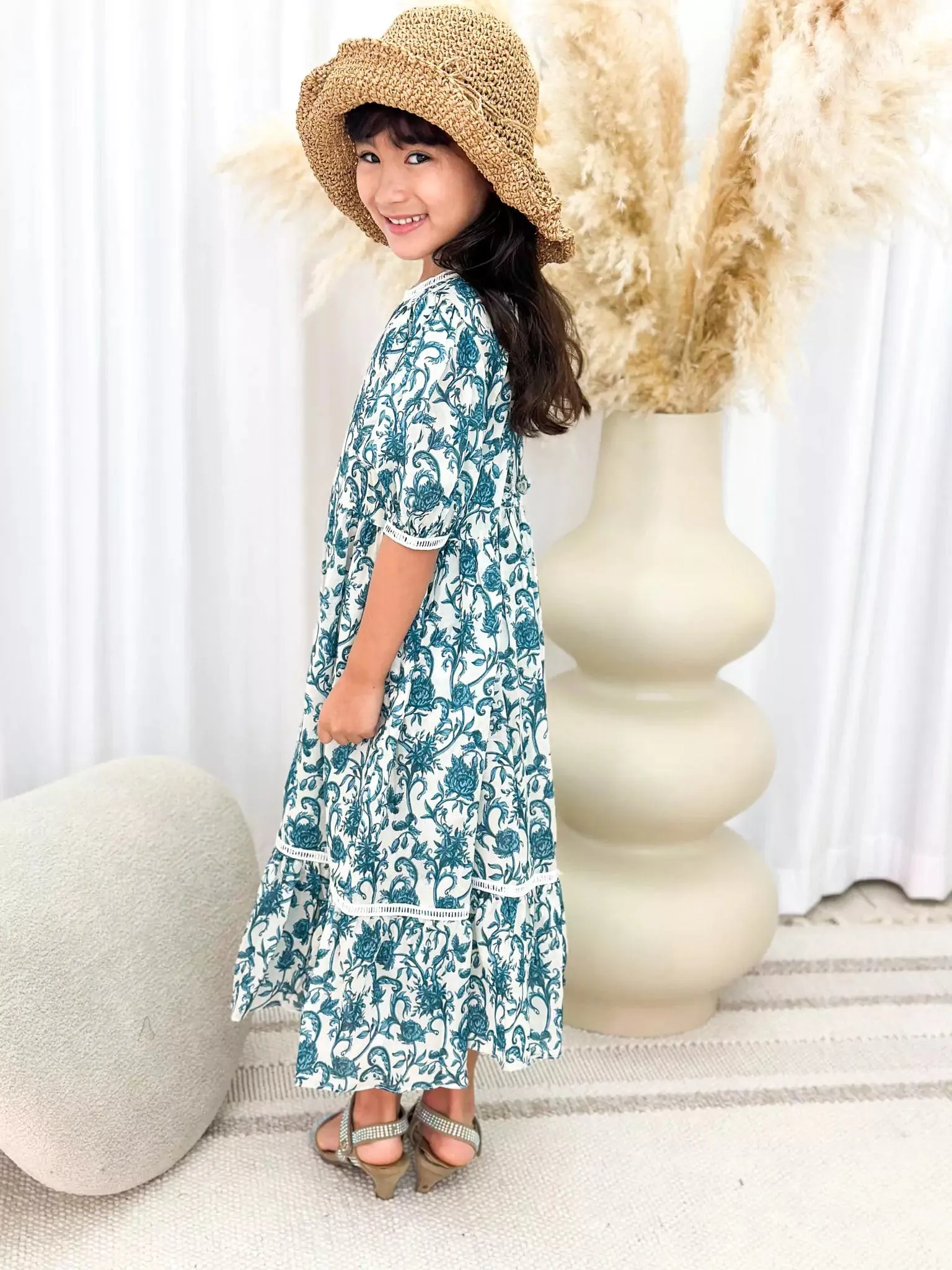 Mini French Flora Lace Long Dress