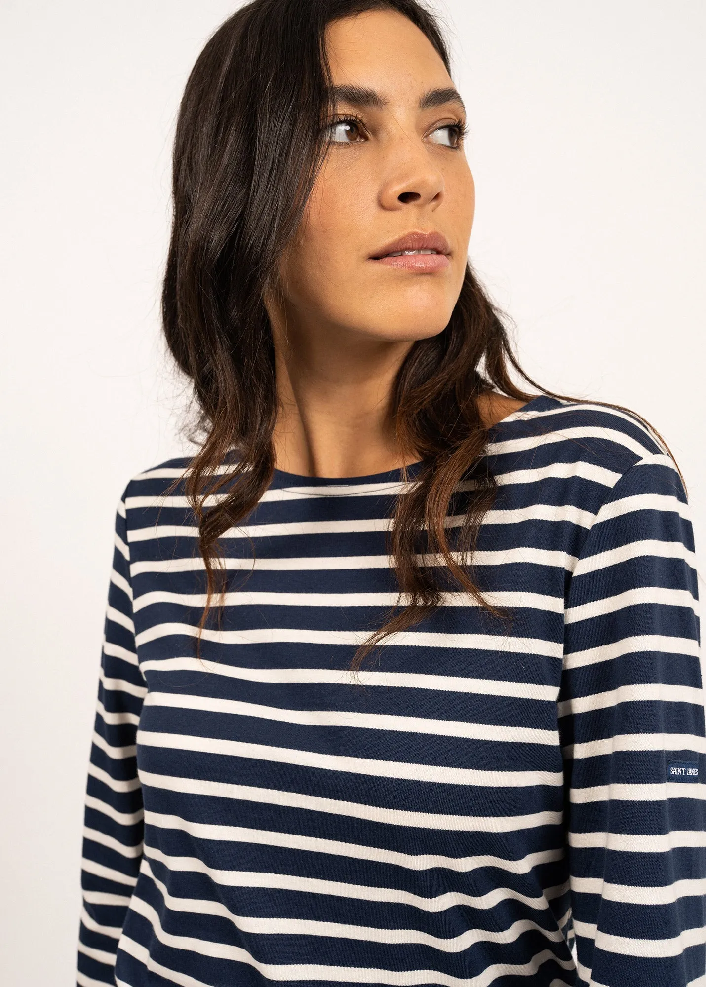 MINQUIERS MODERN - Authentic Breton Stripe Shirt | Soft Cotton | Men Fit (NAVY / ECRU)