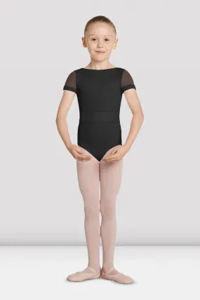 Mirella M1524C Velvet Bodice Short Sleeve Bodysuit Mirella M1524C Velvet Bodice Short Sleeve Bodysuit