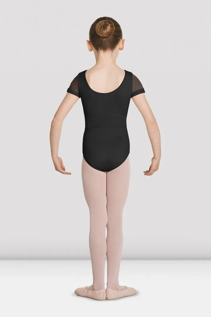 Mirella M1524C Velvet Bodice Short Sleeve Bodysuit