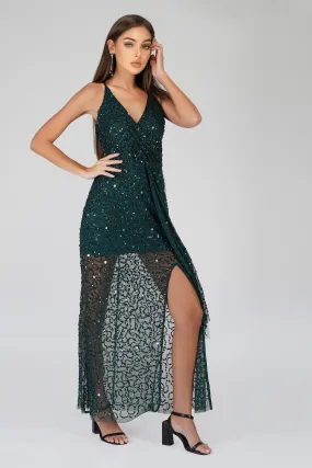 Nair Green Sequin Maxi Dress Nair Green Sequin Maxi Dress