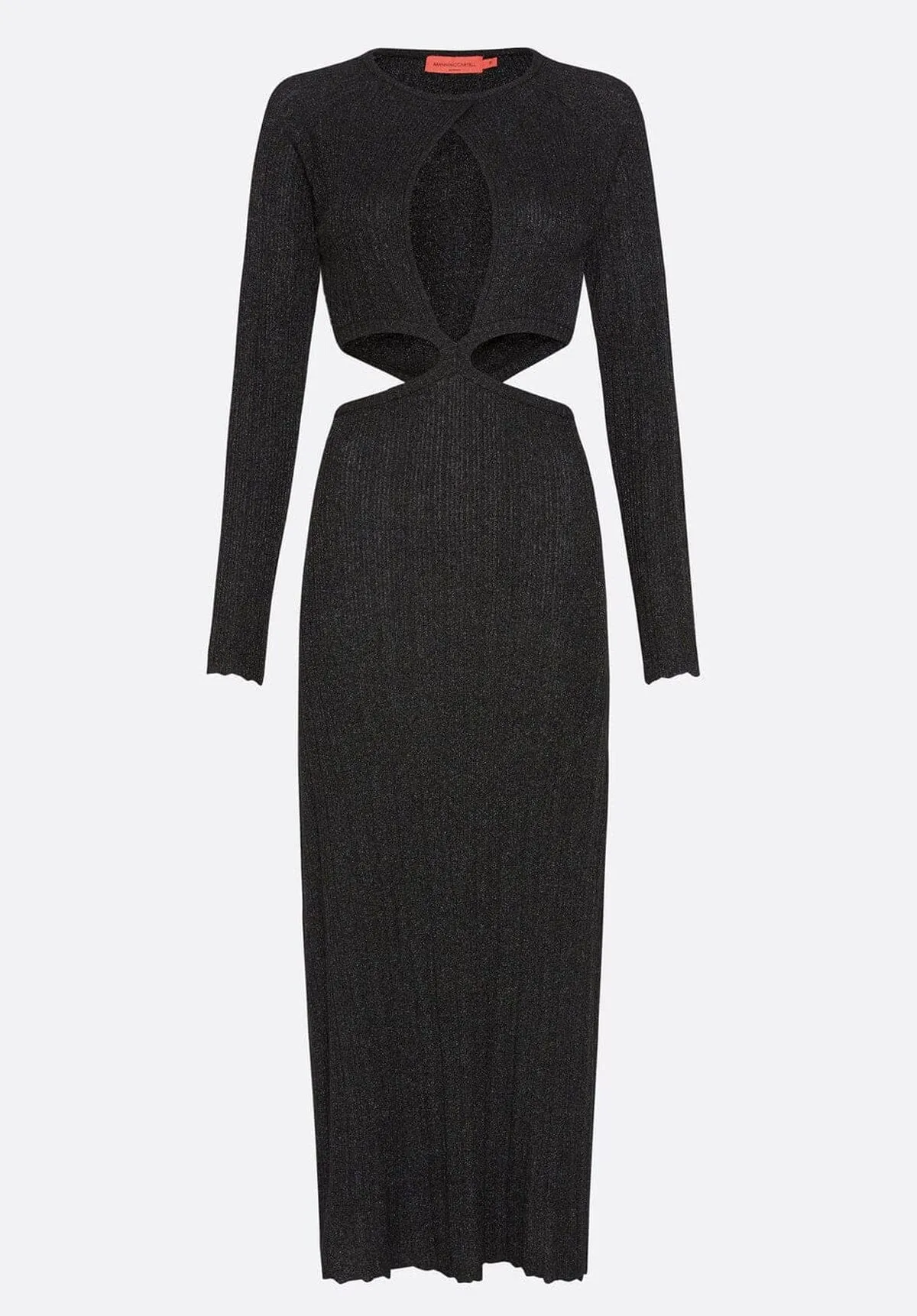 New Dimensions Cut Out Knit Dress - Black