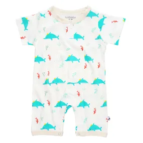 Pattern Dolphin Pocket Romper Pattern Dolphin Pocket Romper