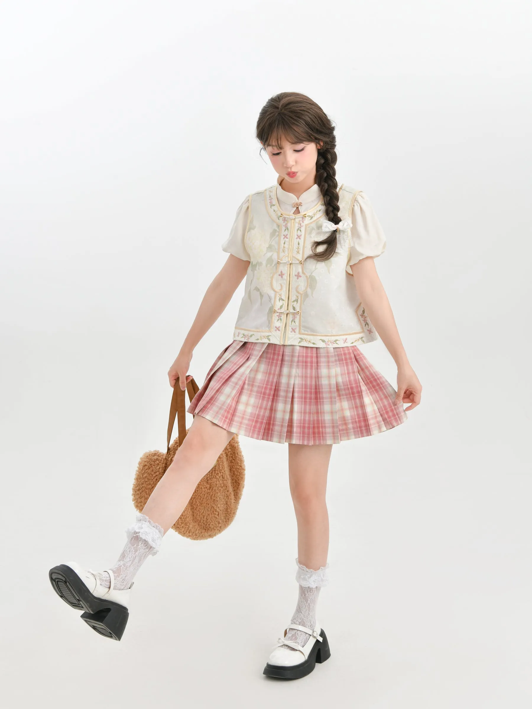 Peach Princess JK Uniform Skirts