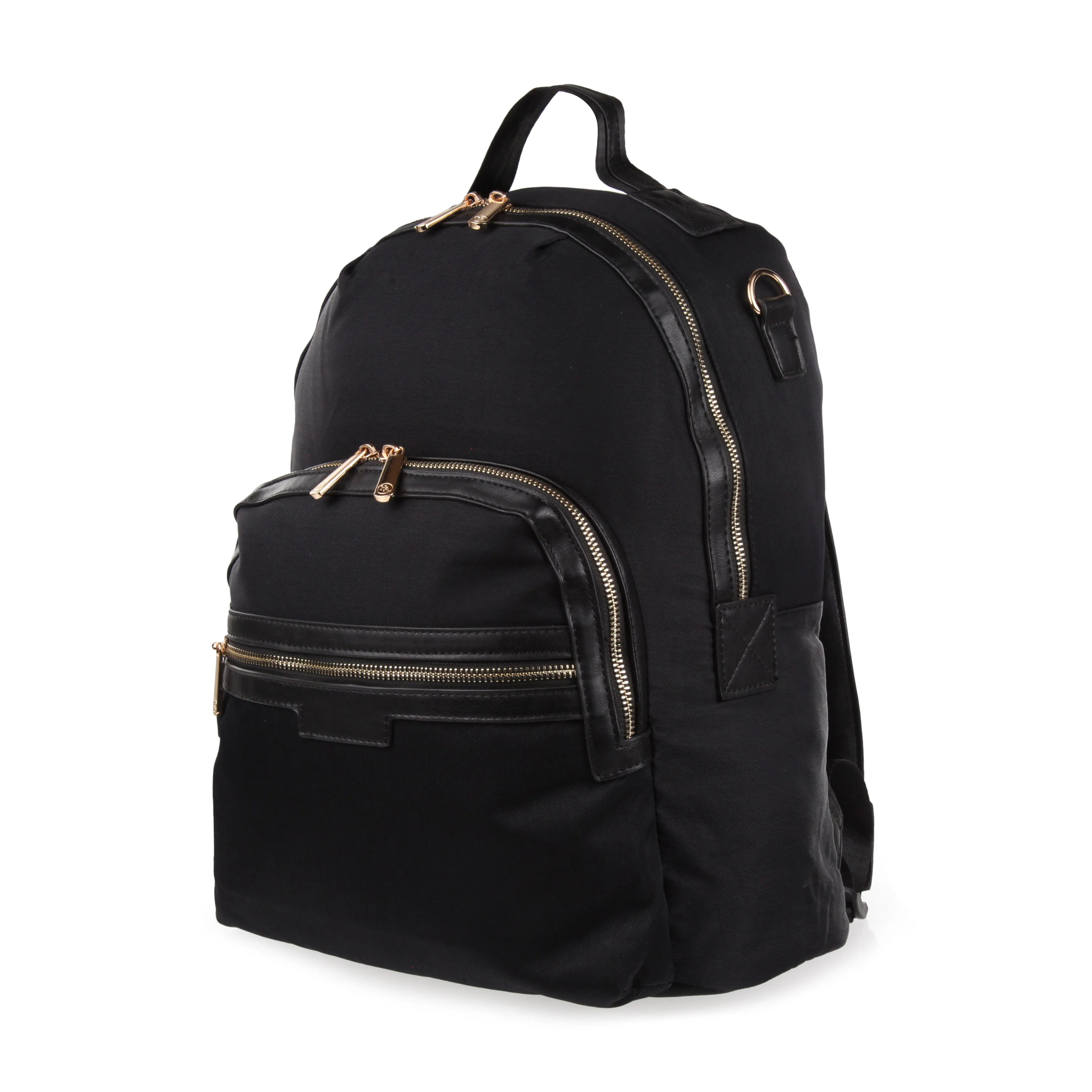 Personalised Luxury Backpack - Black with Gold Hardware