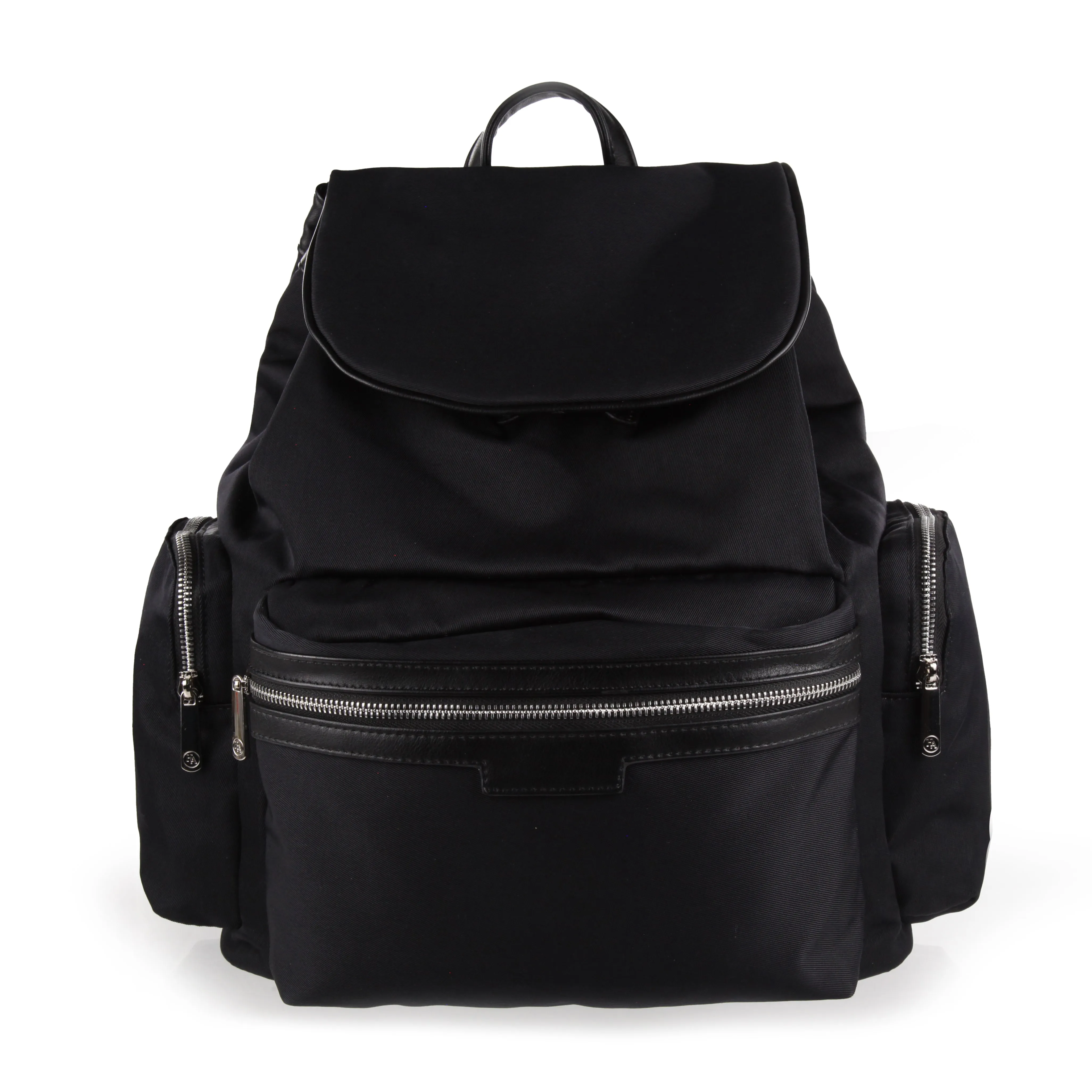 Personalised Luxury Backpack - Black with Silver Hardware