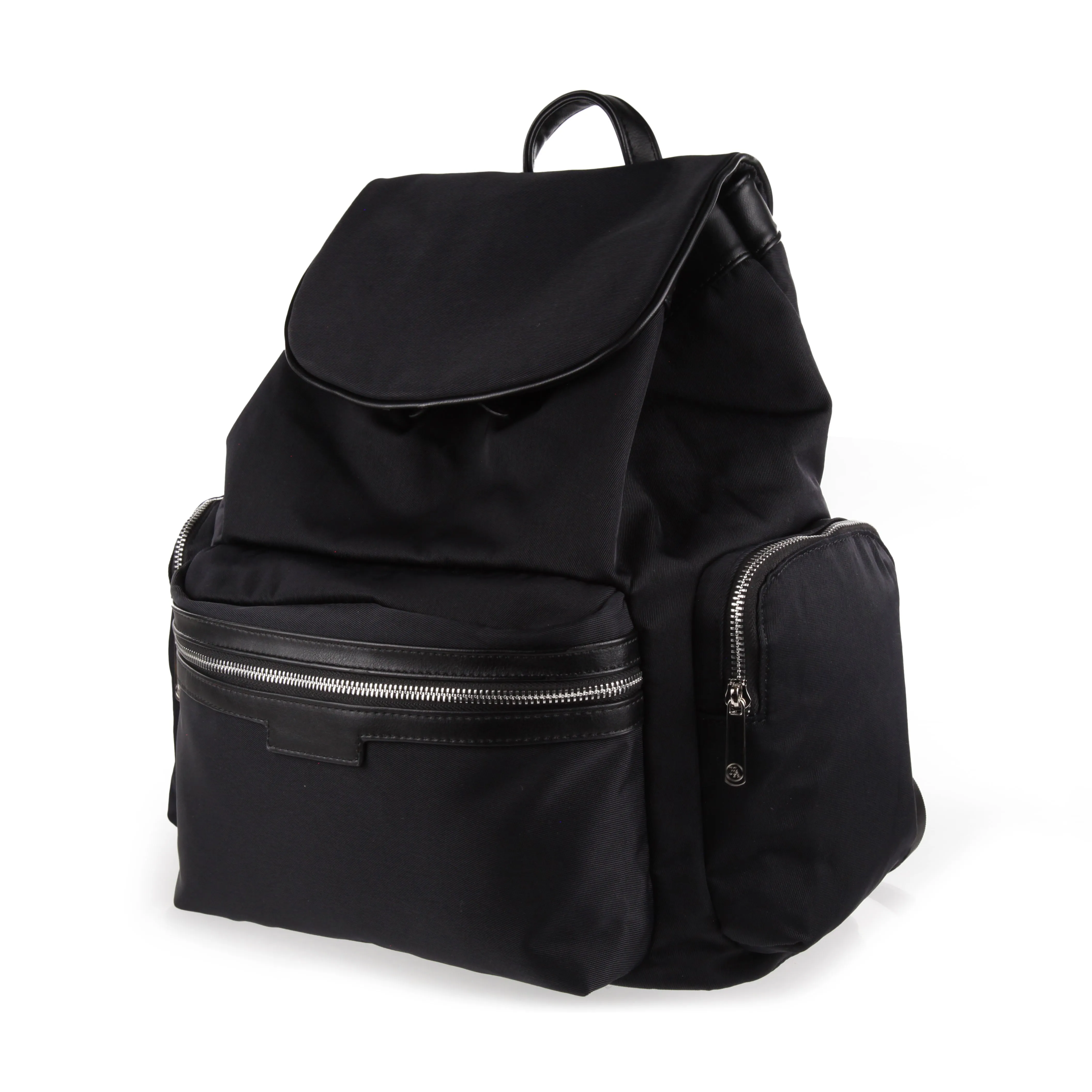 Personalised Luxury Backpack - Black with Silver Hardware