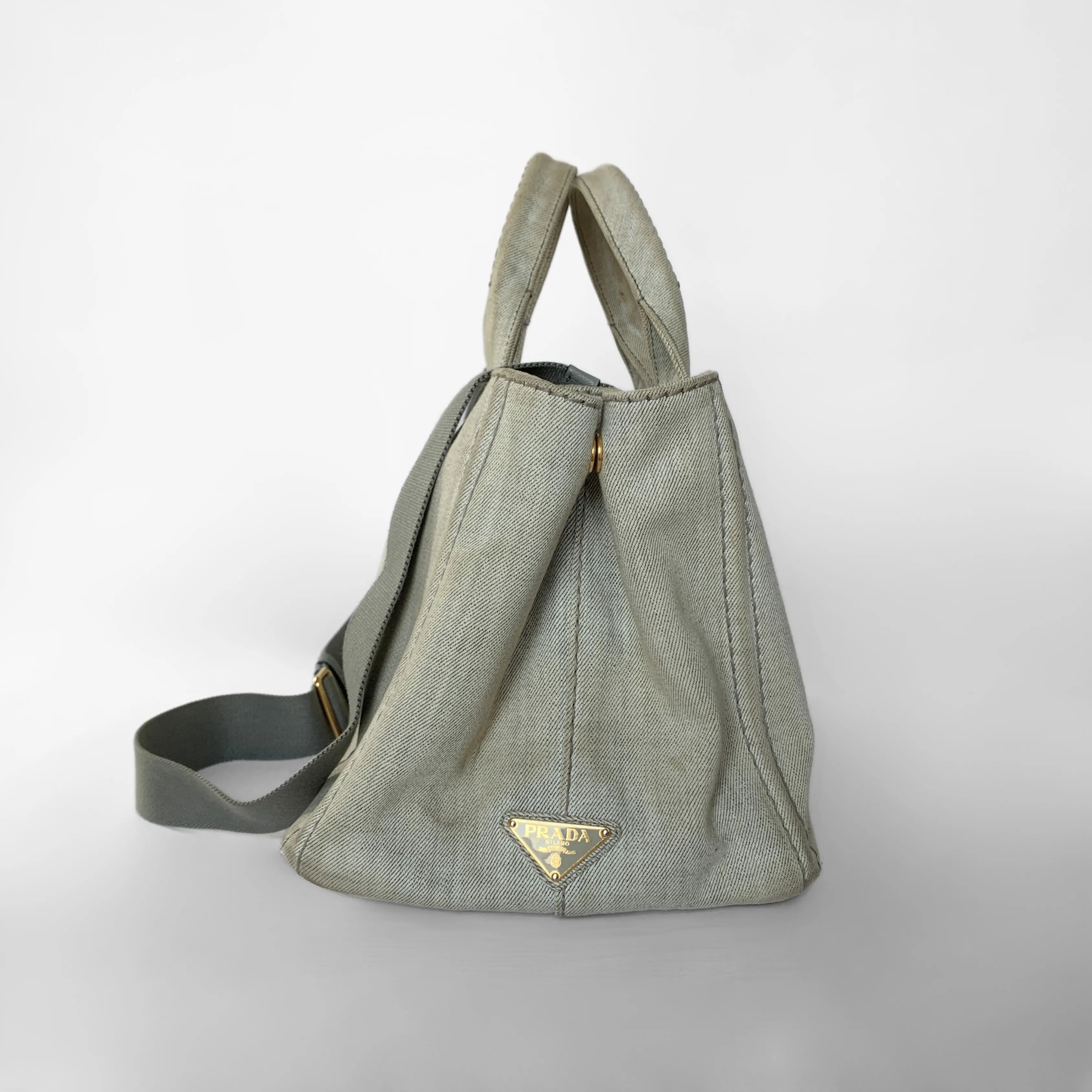 Prada Canapa Handbag Denim