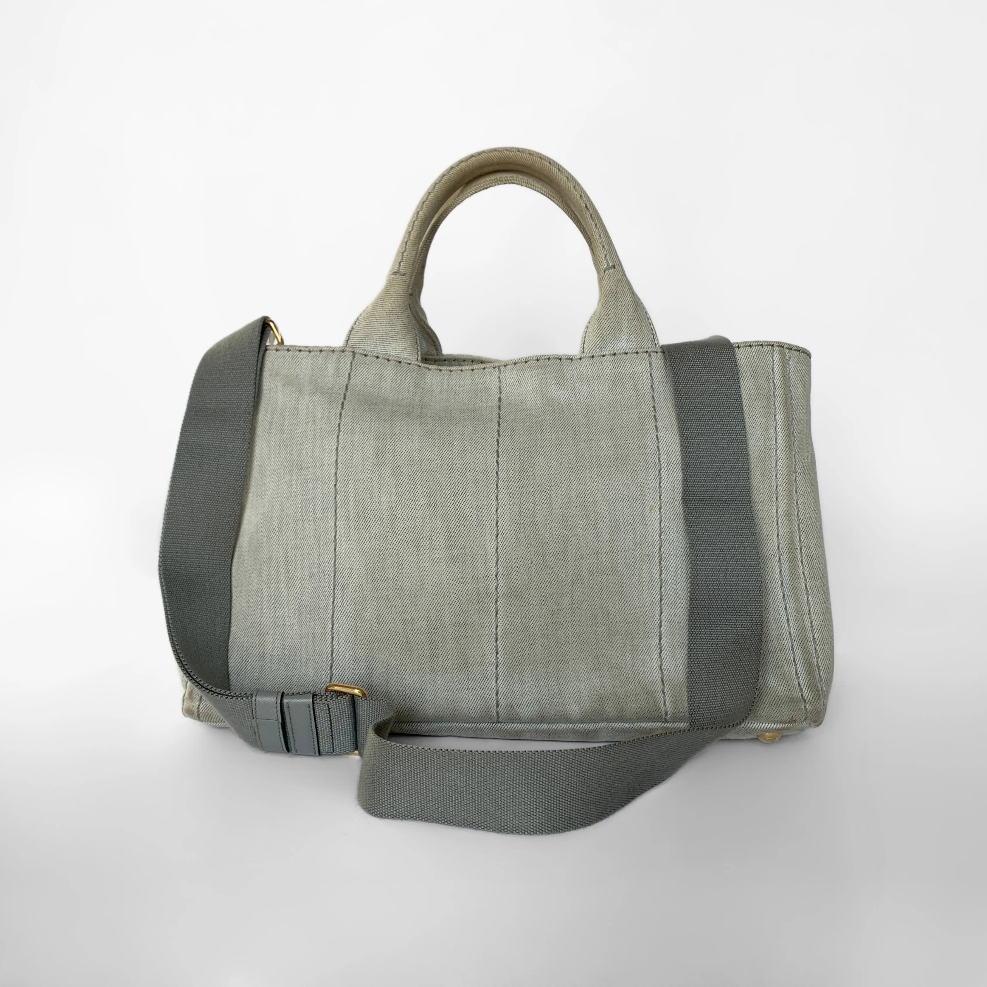 Prada Canapa Handbag Denim
