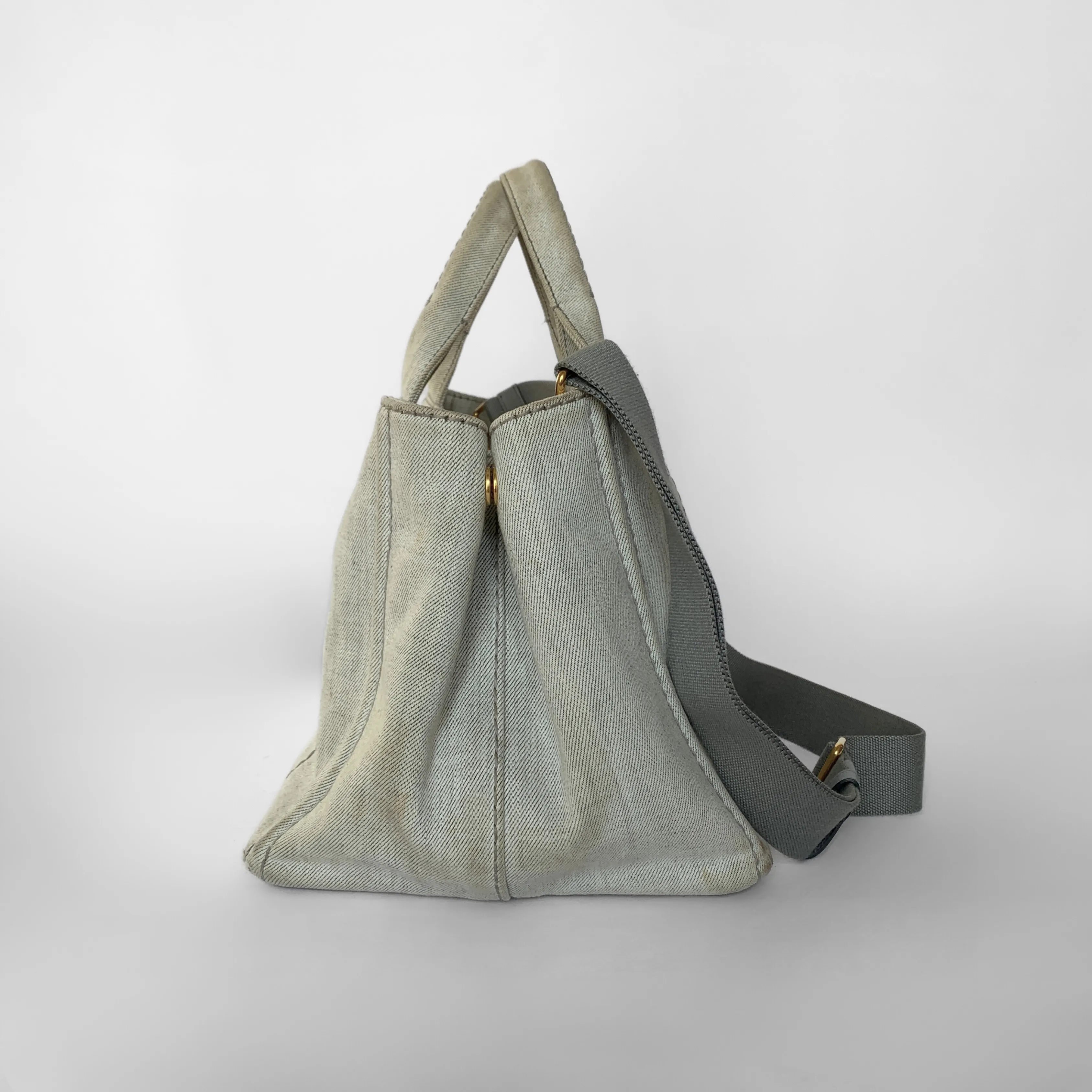 Prada Canapa Handbag Denim