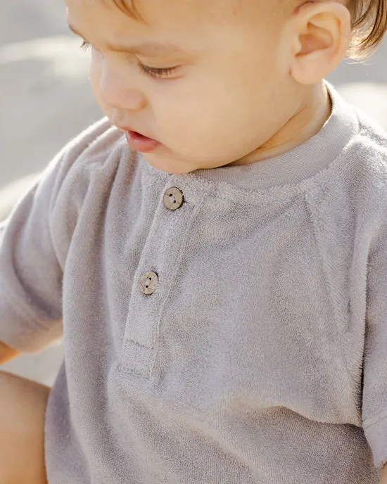 Quincy mae- Terry Romper- Peri