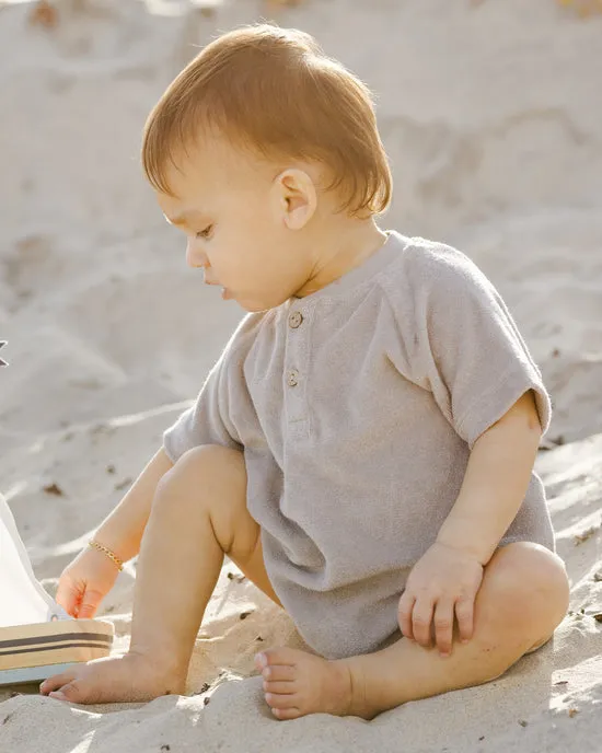 Quincy mae- Terry Romper- Peri