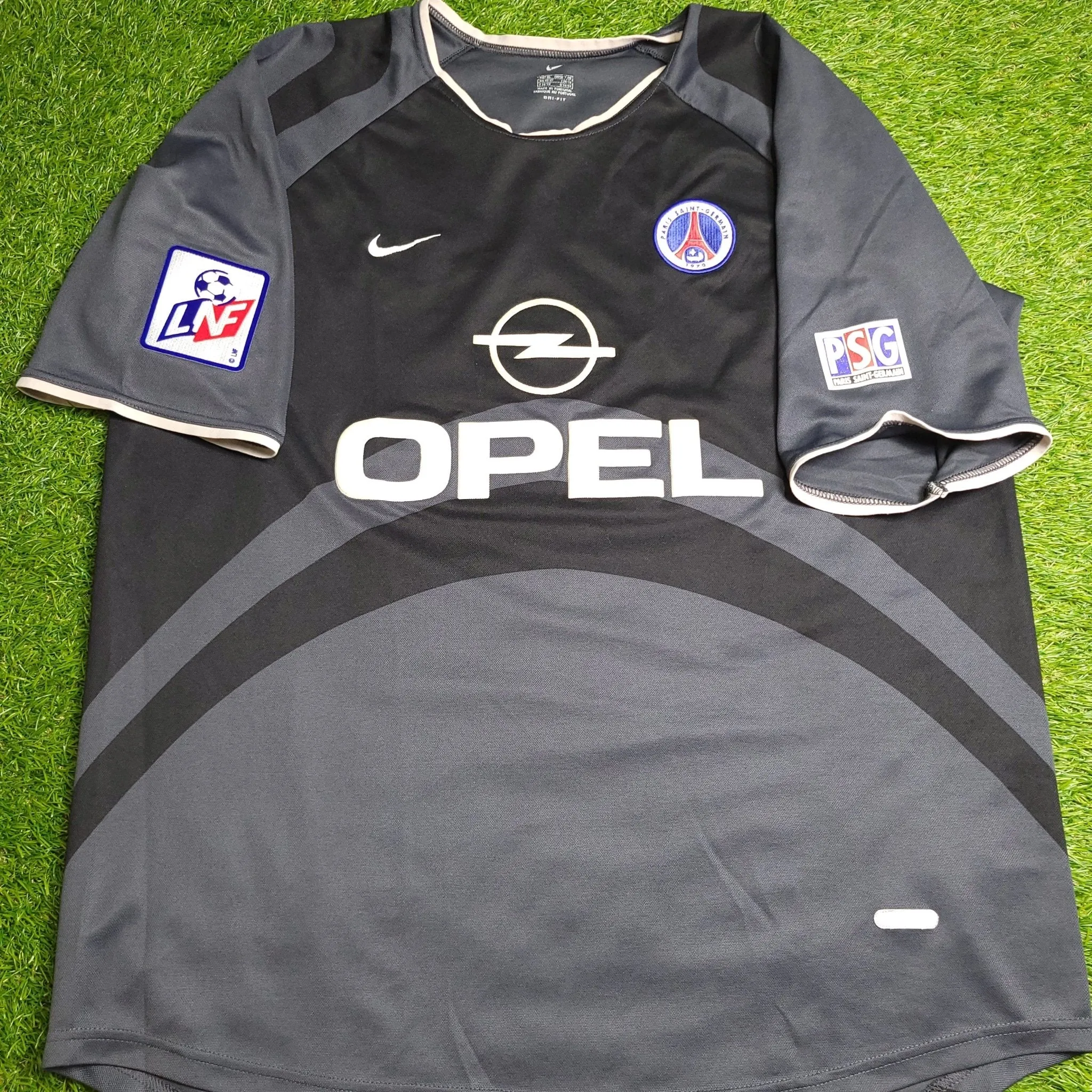 Ronaldinho PSG Paris Saint Germain 2001 2002 DEBUT SEASON Third Soccer Jersey Shirt XL