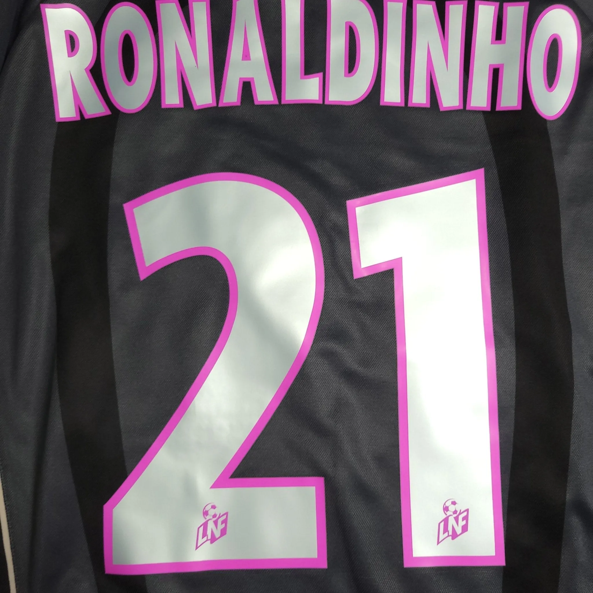 Ronaldinho PSG Paris Saint Germain 2001 2002 DEBUT SEASON Third Soccer Jersey Shirt XL