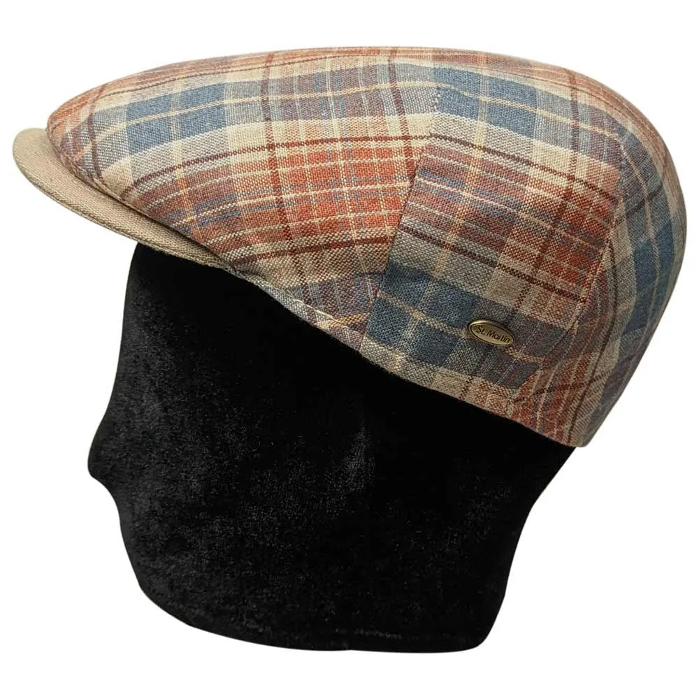 Saint Martin - "Monte Rosso" Silk Flat Cap
