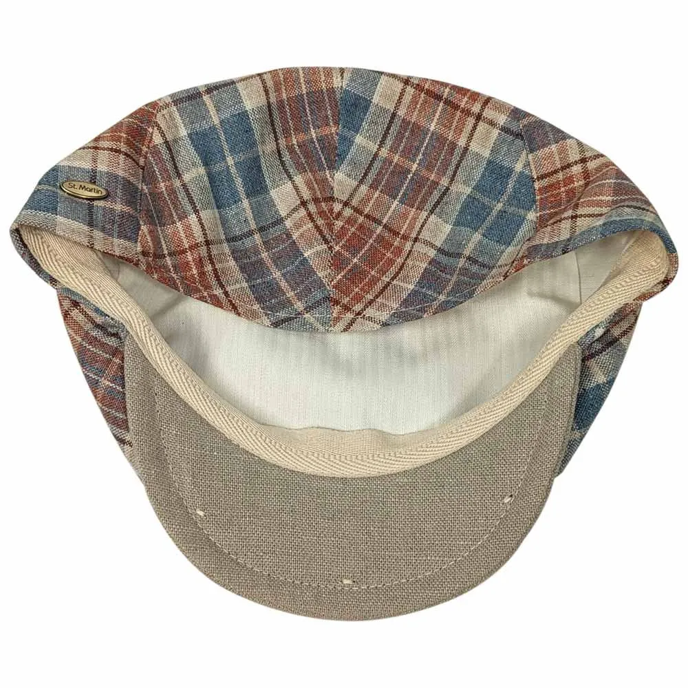 Saint Martin - "Monte Rosso" Silk Flat Cap