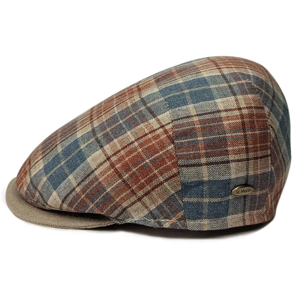 Saint Martin - "Monte Rosso" Silk Flat Cap