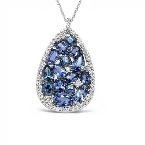 Sapphire Diamond Pendant Sapphire Diamond Pendant