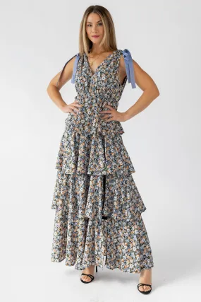 Shaina Black Floral Maxi Dress Shaina Black Floral Maxi Dress