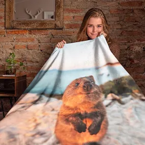 Soft Anti-Pilling Quokka Blanket Soft Anti-Pilling Quokka Blanket
