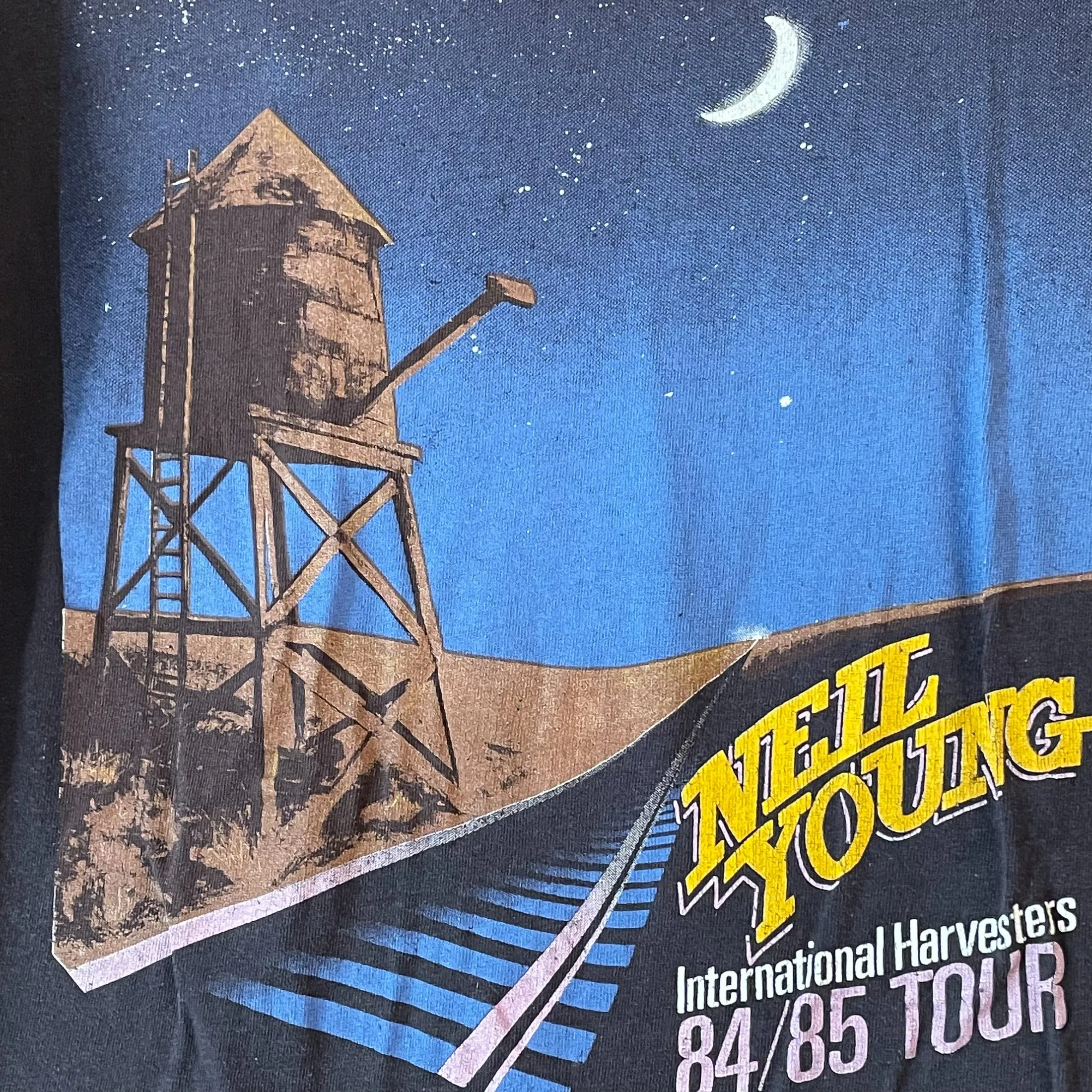 SOLD Vintage Neil Young International Harvesters 84/85 Tour, Tee Shirt M