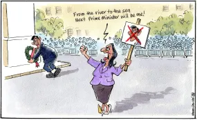 Steven Camley cartoon for The Herald - 11th November 2023 - (Print 1132) Steven Camley cartoon for The Herald - 11th November 2023 - (Print 1132)