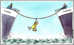 Steven Camley cartoon for The Herald - 13th October 2023 - (Print 1114) Steven Camley cartoon for The Herald - 13th October 2023 - (Print 1114)