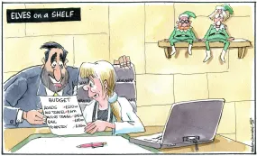 Steven Camley cartoon for The Herald - 21st December 2023 - (Print 1153) Steven Camley cartoon for The Herald - 21st December 2023 - (Print 1153)