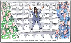 Steven Camley cartoon for The Herald - 6th April 2024 - (Print 1206) Steven Camley cartoon for The Herald - 6th April 2024 - (Print 1206)