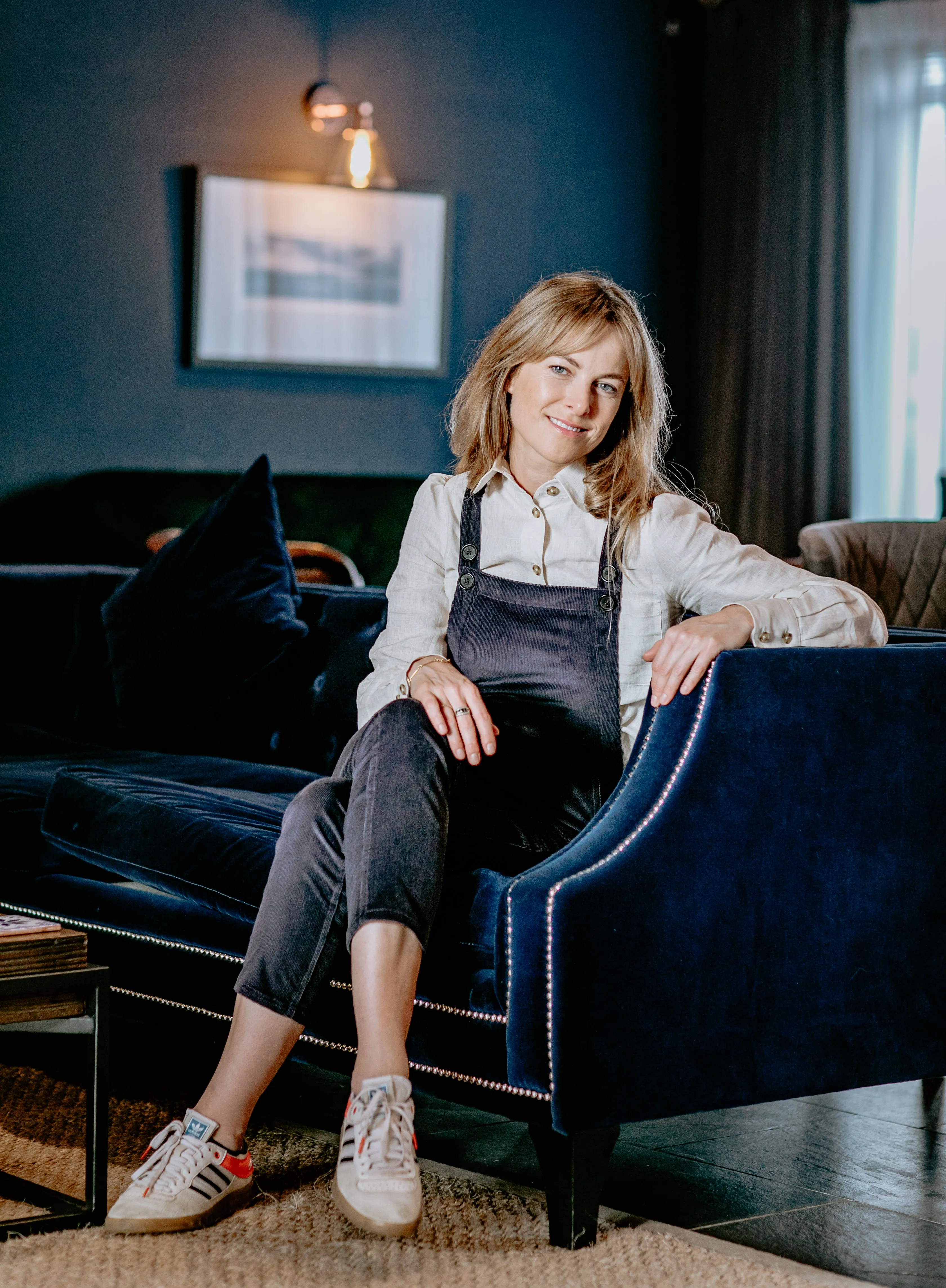 Stretch Corduroy Dungarees - Moss