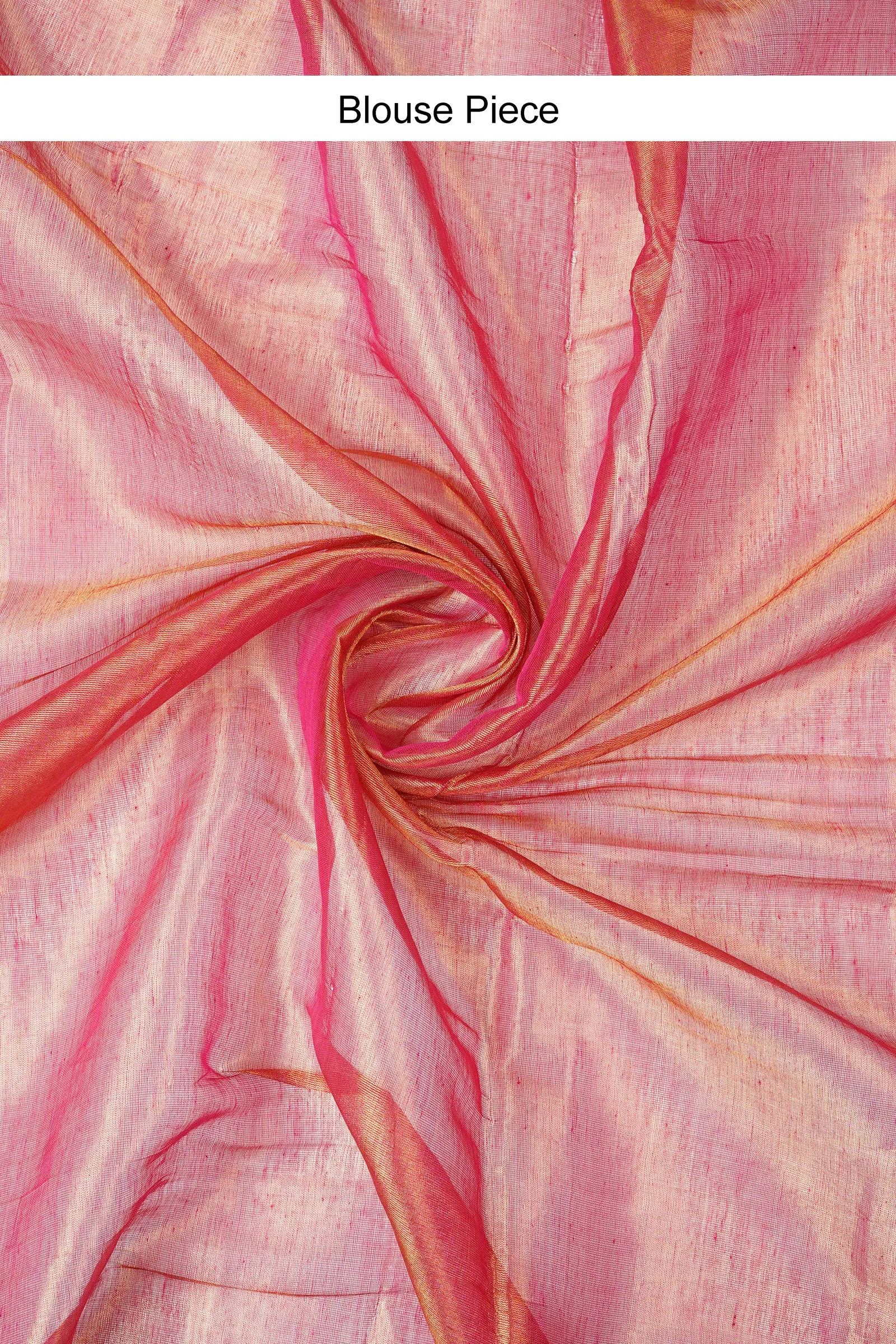 Teejh Hiraadiya Red Organic Tissue Silk Saree