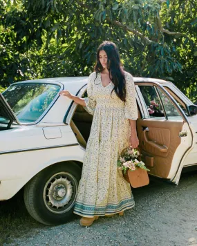 The Basil Dress Petites | Larkspur Ditsy Field Silk-Cotton The Basil Dress Petites | Larkspur Ditsy Field Silk-Cotton