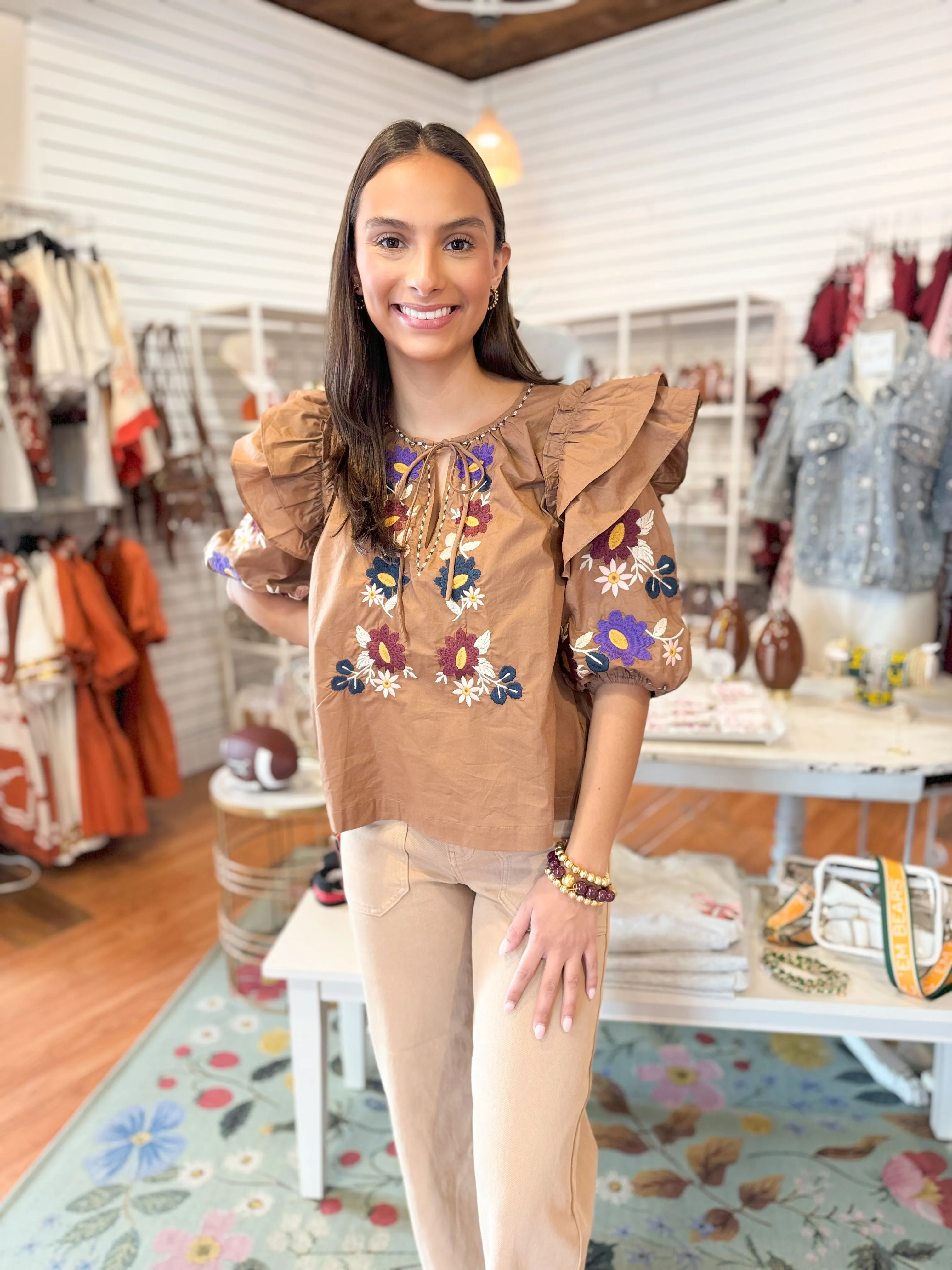 The Billie Embroidered Top