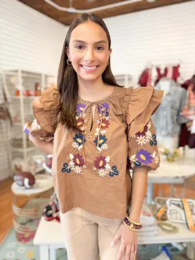The Billie Embroidered Top The Billie Embroidered Top