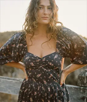 The Peyton Dress | Mums Ditsy Black The Peyton Dress | Mums Ditsy Black