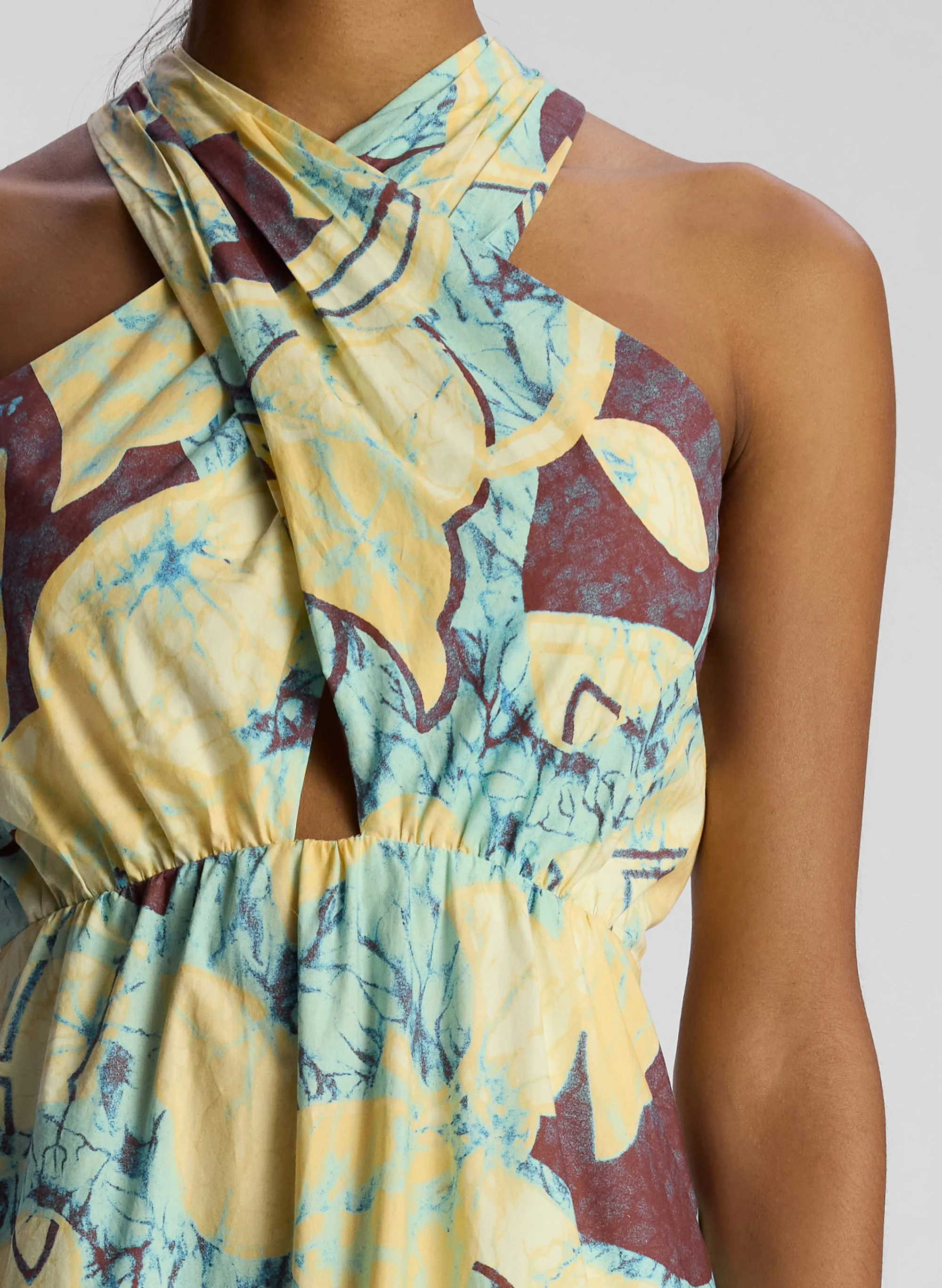 Veronica Cotton Poplin Maxi Dress